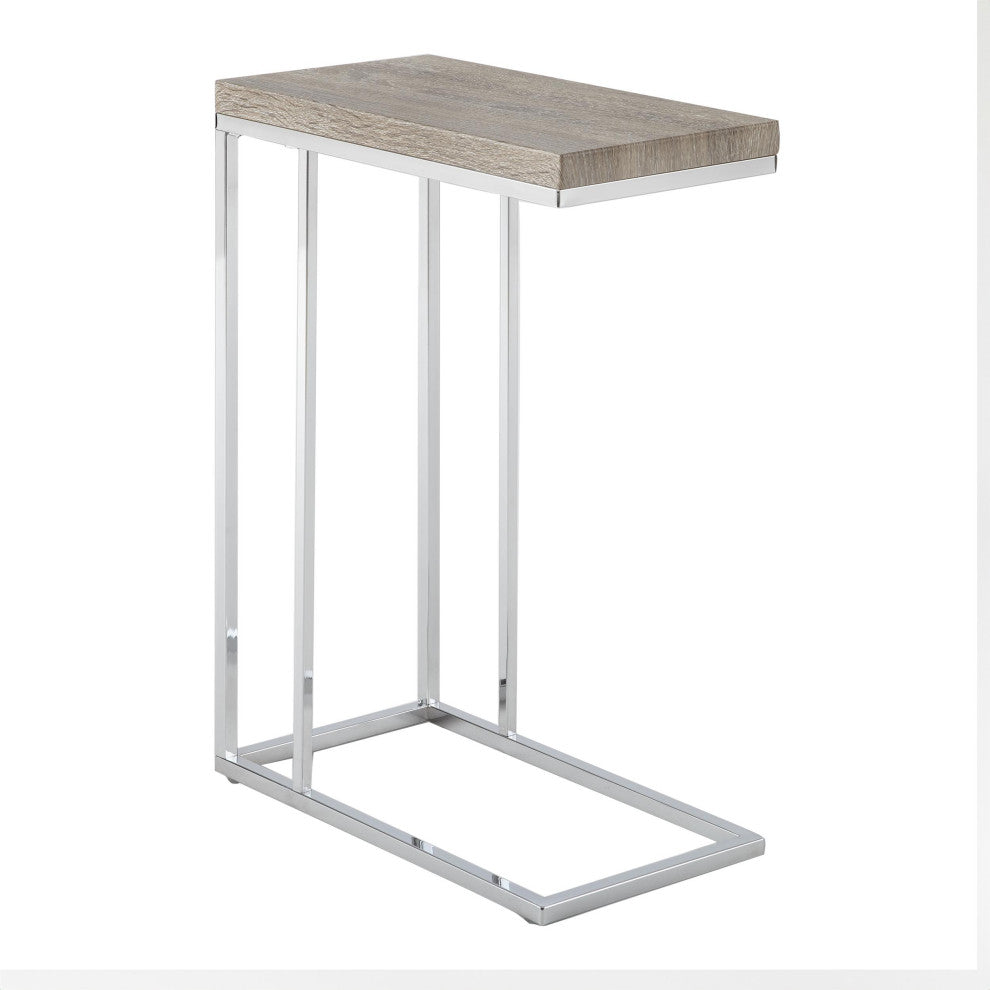 Steve Silver Lucia 10" Gray Chairside End Table