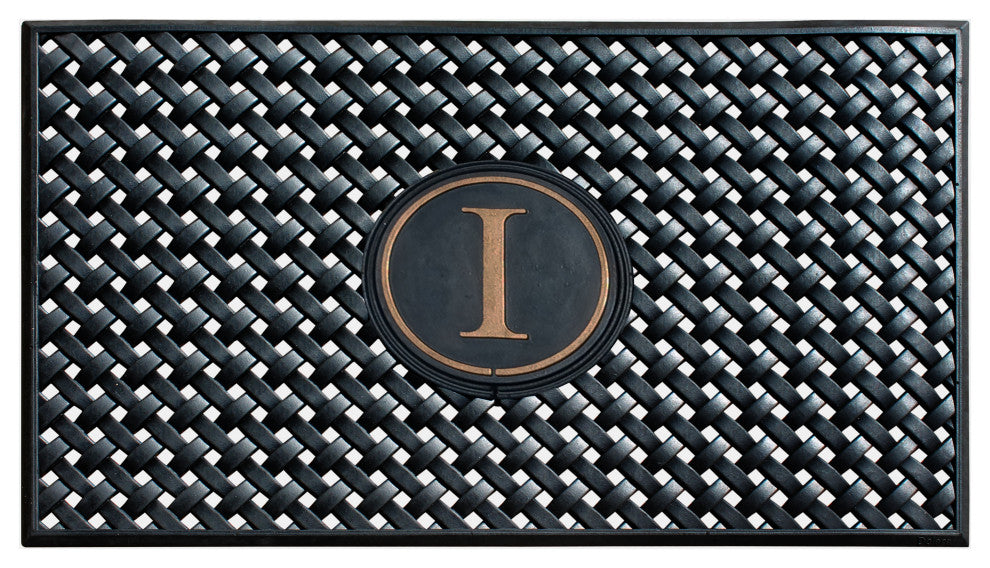 A1HC 100% Rubber Monogrammed Heavy Duty Durable Doormat 24"x39" I