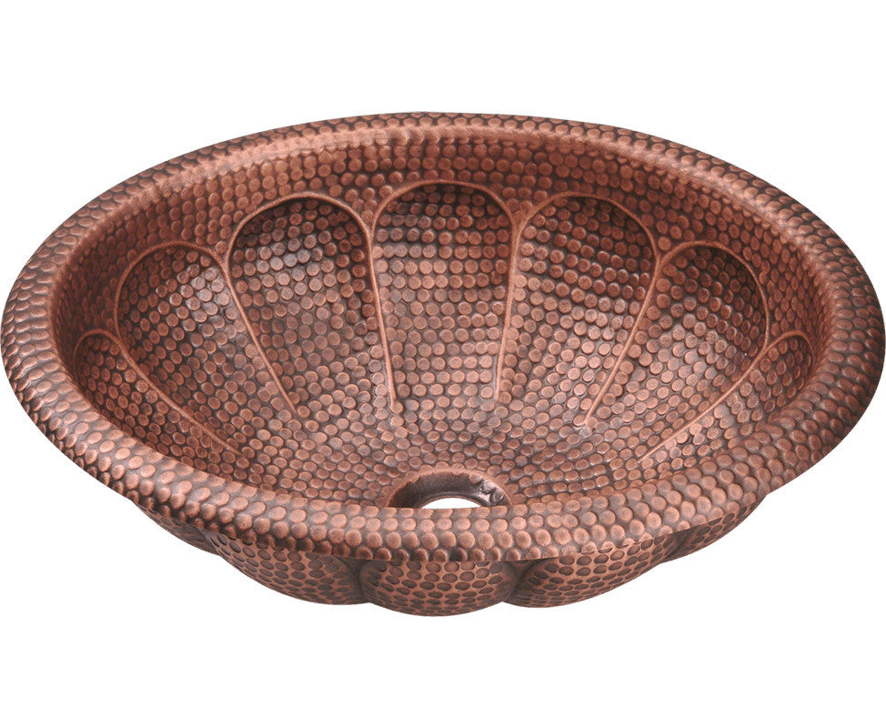 P129 Single Bowl Oval Copper Sink