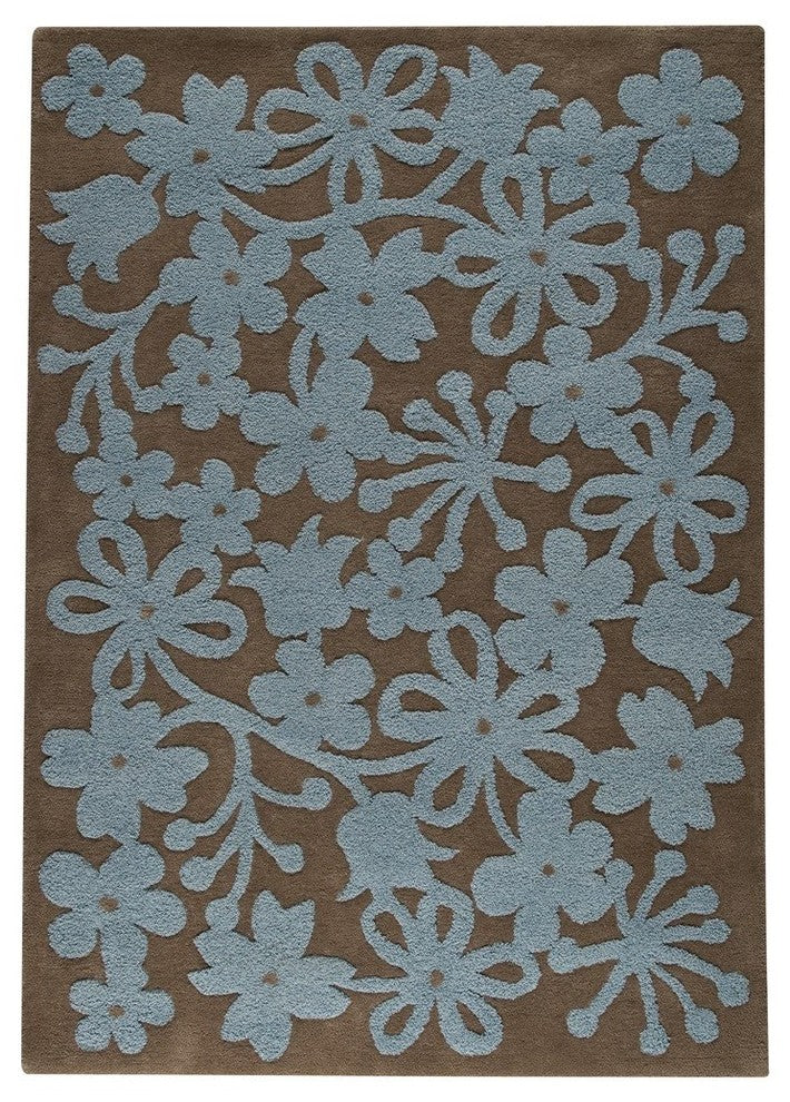 Hand Tufted Grey Wool Area Rug