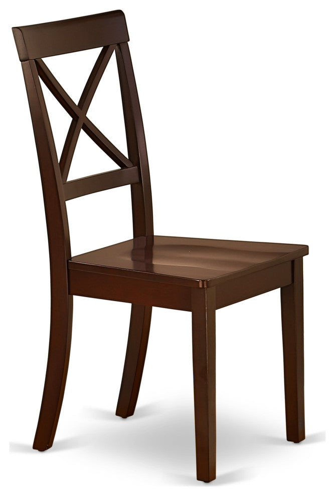5 Pc Dining Set, 1 Drop Leaves Table, 4 Mahogany Chairs, Mahogany