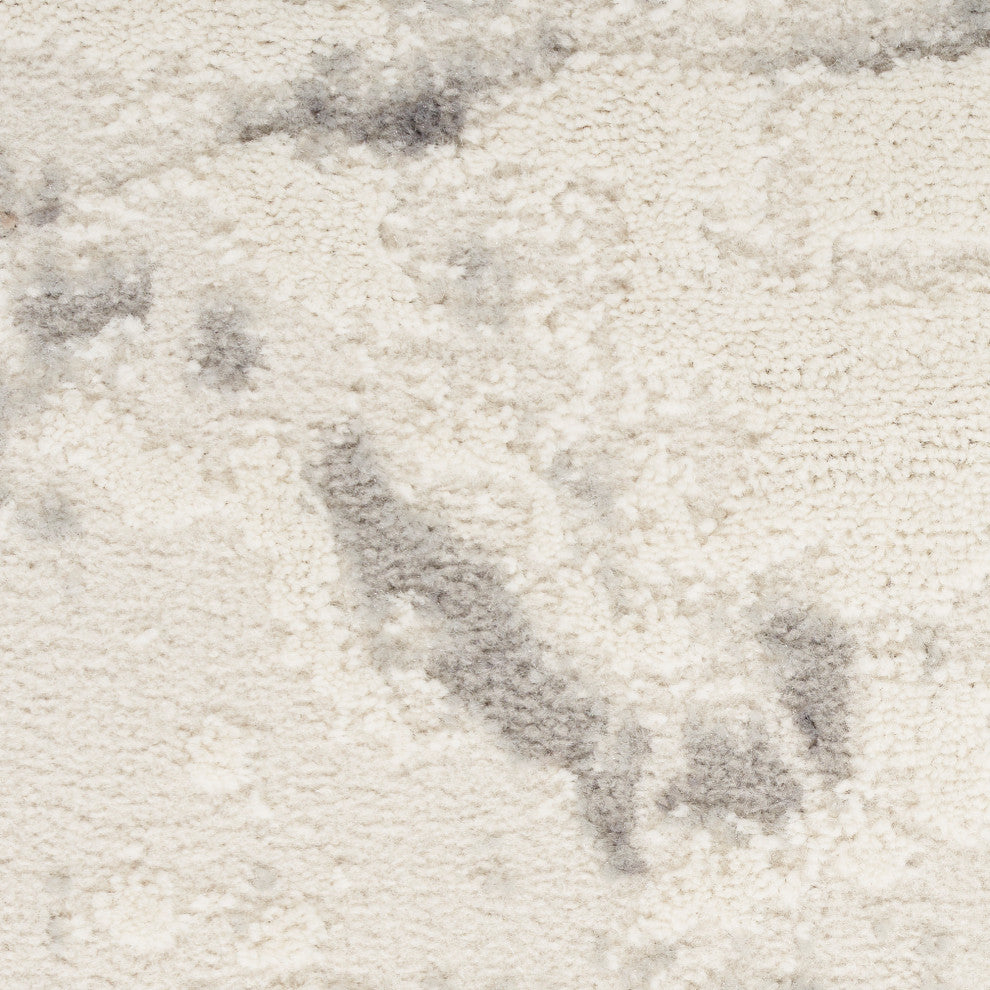 Nourison Elation 2' x 3' Ivory Grey Modern Indoor Area Rug