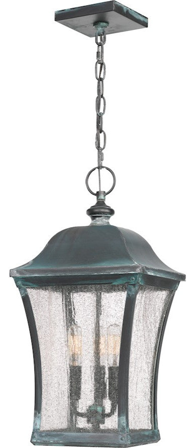 Quoizel BDS1910AGV Three Light Outdoor Hanging Lantern, Aged Verde Finish