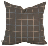 Howard Elliott Oxford Slate 20" x 20" Pillow, Down Insert