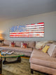 "USA Flag" Fine Art Canvas Print, 60"x20"