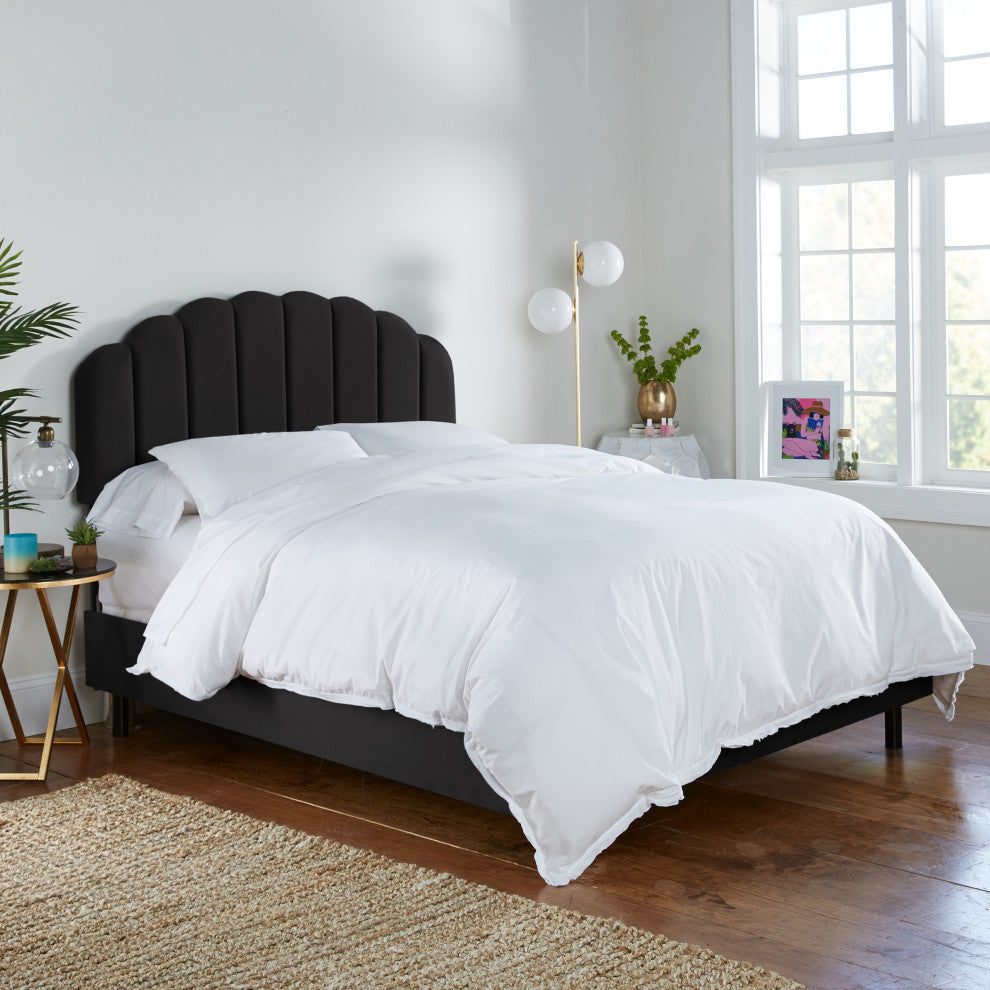 Bed, Velvet Black, King