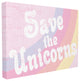 Stupell Ind. Save The Unicorns Canvas Wall Art, 24"x30"