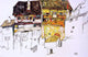 Egon Schiele Old Houses in Krumau - 18" x 27" Premium Canvas Print