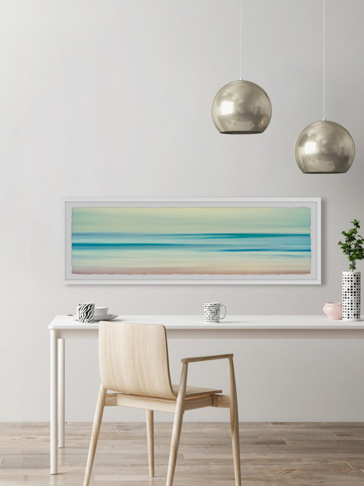 "Smooth Seas" Framed Painting Print, 45x15