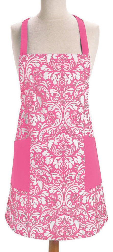 DII Pink Damask Apron
