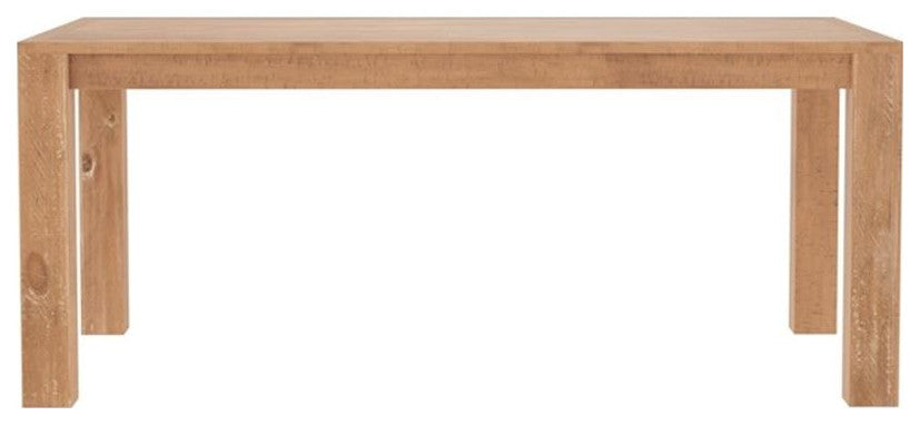 Alpine Furniture Aiden Wood Fixed Top Dining Table in Weathered Natural (Brown)