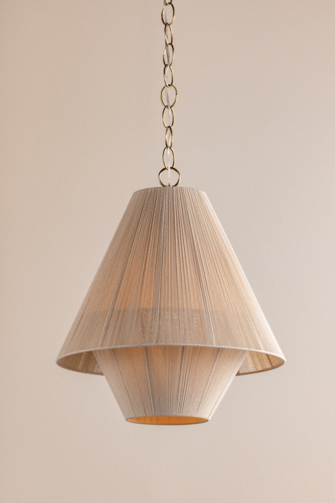 Mitzi Eleanor Pendant Aged Brass
