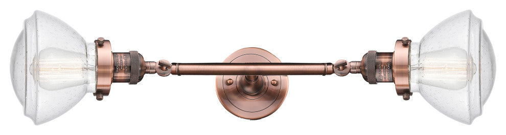 INNOVATIONS 208L-AC-G324 2-Light Bath Vanity Light Antique Copper