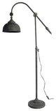 Benzara BM285020 67" Iron Floor Lamp, Adjustable Length Arm, Antique Black