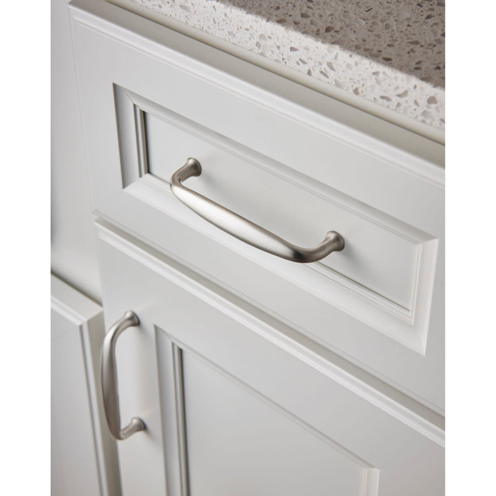 Top Knobs M1279 Charlotte 4 Inch Center to Center Handle Cabinet - Brushed