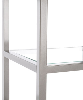 Safavieh Ramie 9 Shelf Etagere, Silver/Clear