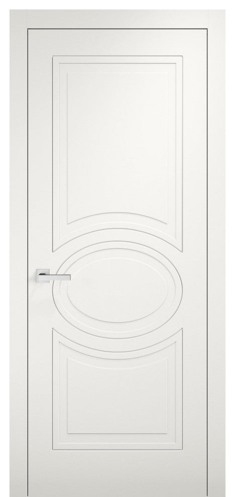 Solid French Door / Mela 7001 Matte White / Bathroom Bedroom Modern Doors -32x96