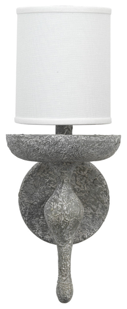 Concord Wall Sconce, Gray Plaster, Gray Plaster