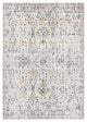 Surya Porto POO-2304 7'10"x10'2" Rug, White/Gray/Blue/Taupe/Mustard/Burnt Orange