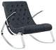Modern Contemporary Living Room Rocking Chair Black