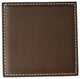 H3350, Brown, Leatherette, Low, Profile, Square, Coaster