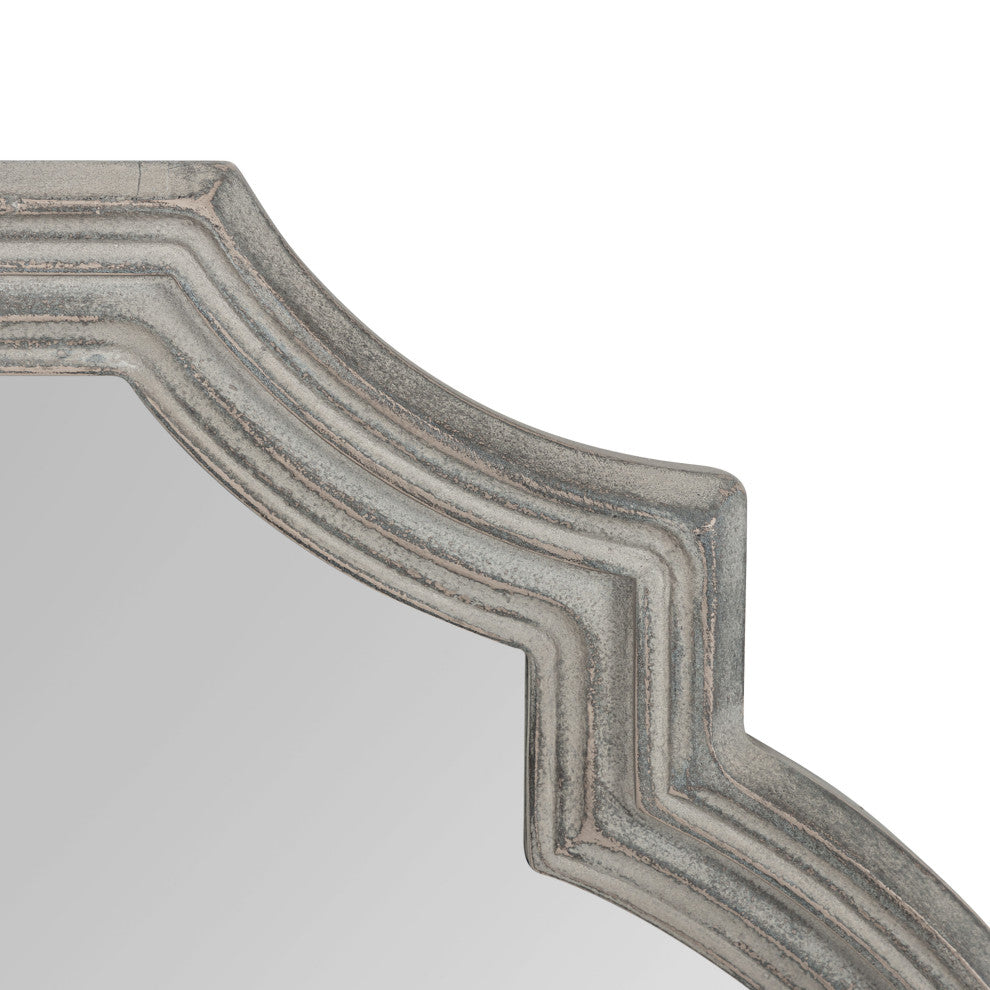 Fairbourne Framed Wall Mirror, Gray, 24"x36"