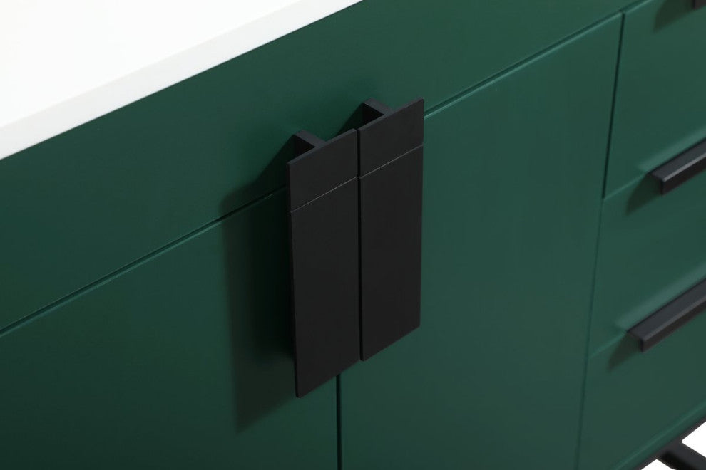 Home Living 22" Modern Green-Light Bathroom Vanity