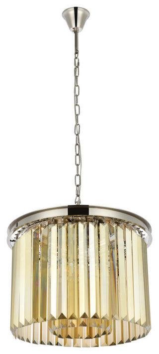 Elegant Lighting 1238D20-GT/RC Sydney 6 Light 20"W Crystal - Matte Black