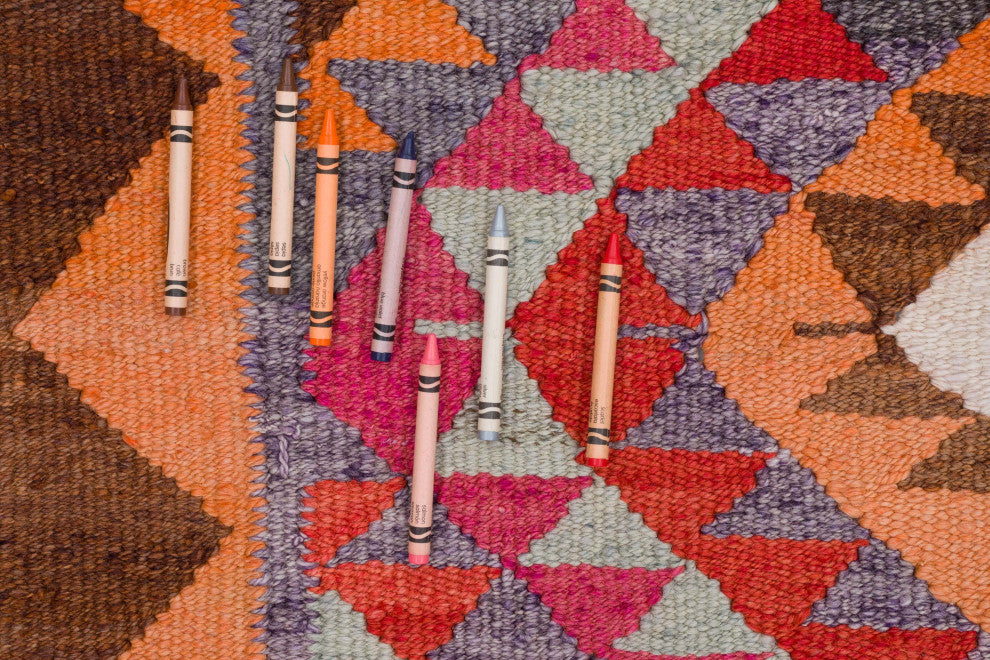 Vintage Turkish Kilim Runner 3' 3" x 11' 10", 39 in. x 142 in.