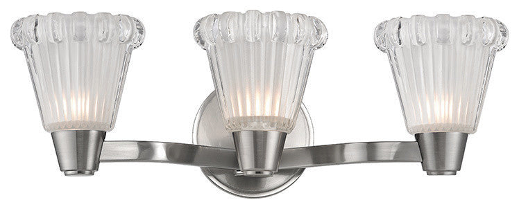 Varick 3-Light Bath and Vanity, Satin Nickel