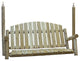 71" X 23" X 47"  Natural Wood Porch Swing