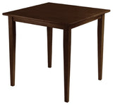 Groveland Square Dining Table, Shaker Leg, Antique Walnut Finish