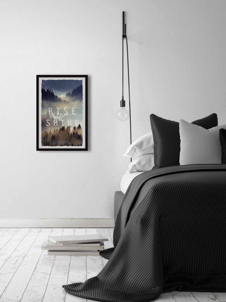 "Rise and Shine X" Framed Painting Print