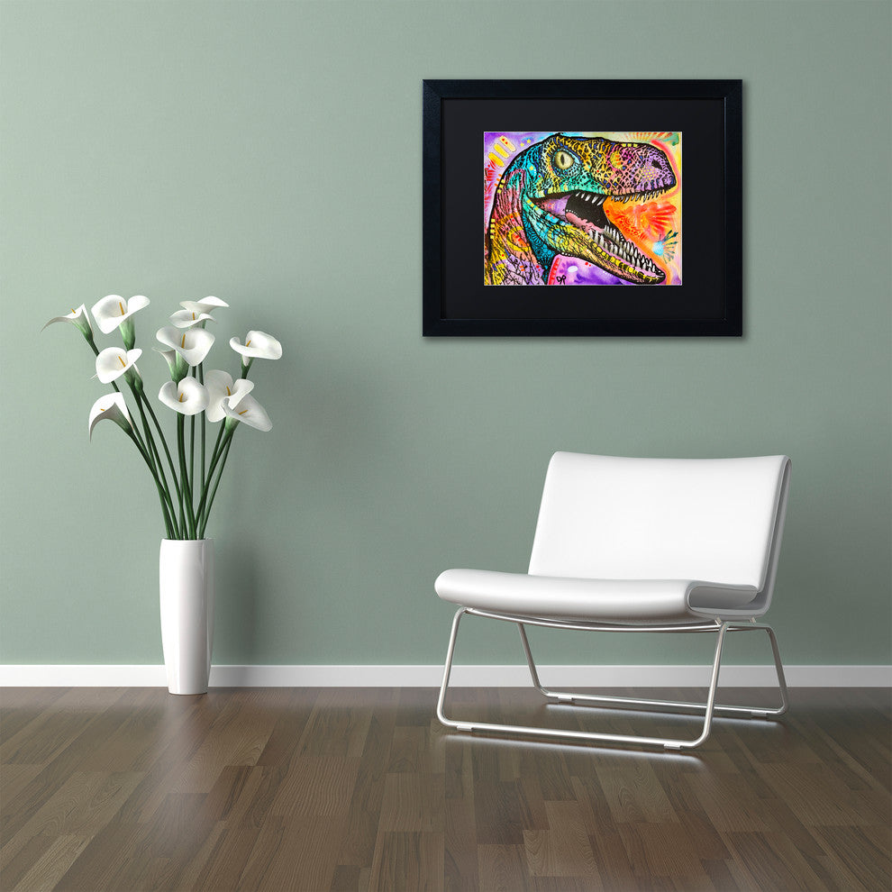 Dean Russo 'Raptor' Matted Framed Art, Black Frame, Black Mat, 20x16