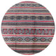 Ahgly Company Indoor Round Mid-Century Modern Area Rugs, 8' Round