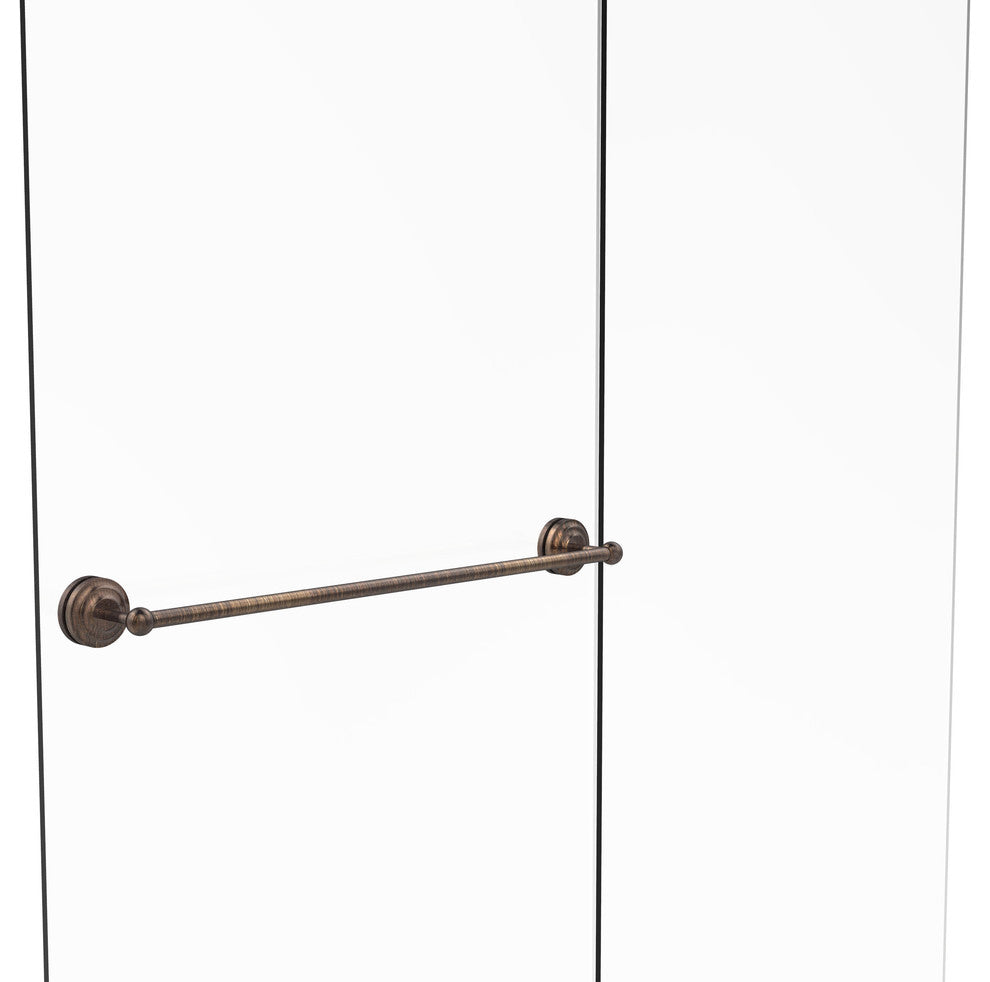 Que New 30" Shower Door Towel Bar, Venetian Bronze