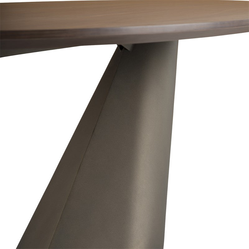 Oblo Walnut Wood Dining Table, HGNE117
