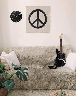 12 inch Modern Wall Clock, Vogue by Infinity Instruments, Black