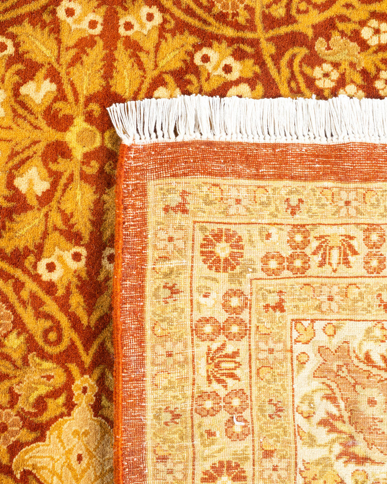 Mogul, One-of-a-Kind Hand-Knotted Area Rug Orange, 8'0"x15'10"