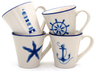 Ahoy 4 Piece Assorted Mug Set