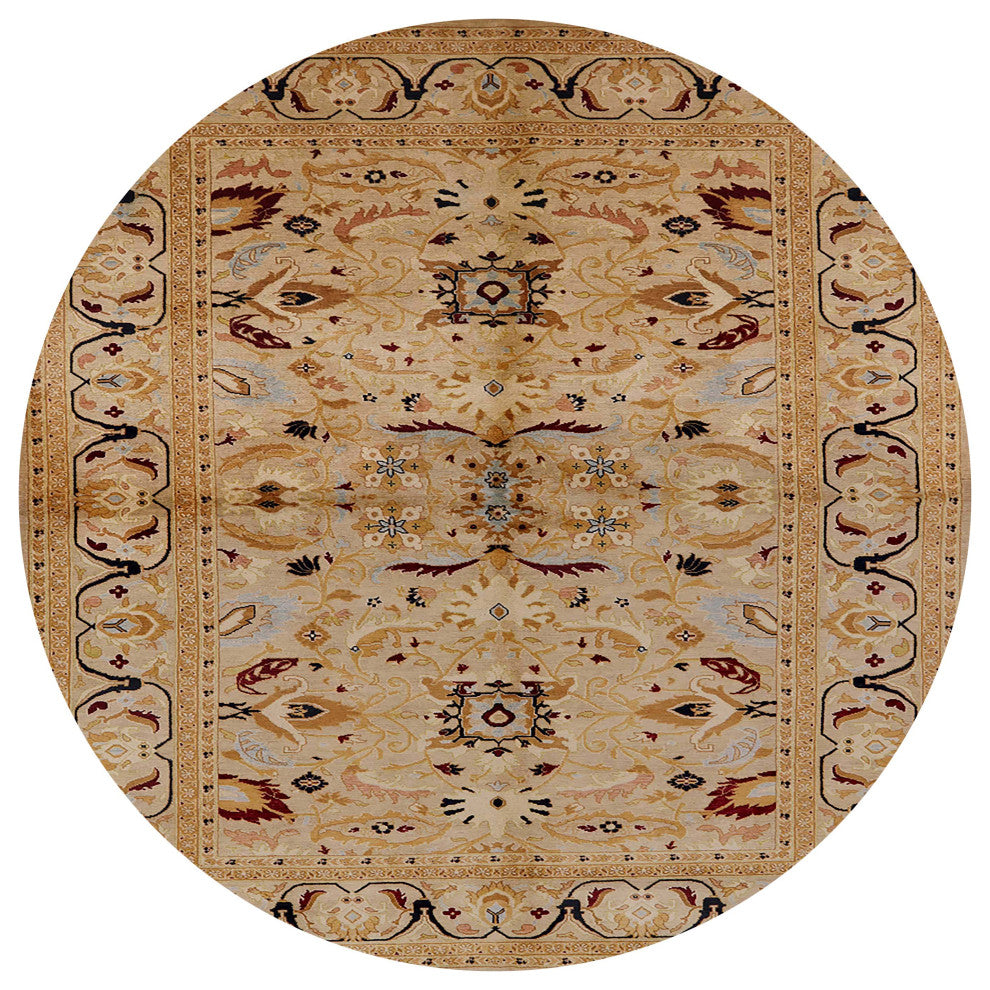 Ahgly Company Indoor Round Mid-Century Modern Area Rugs, 4' Round