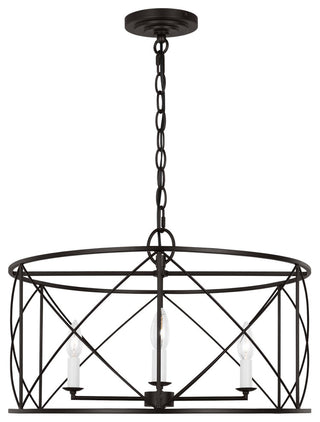 Beatrix 4-Light Indoor Large Lantern Pendant, Aged Iron