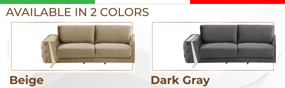 Lorenzo Velvet  Loveseat