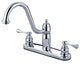 Kingston Brass Centerset Kitchen Faucet, Polished Chrome