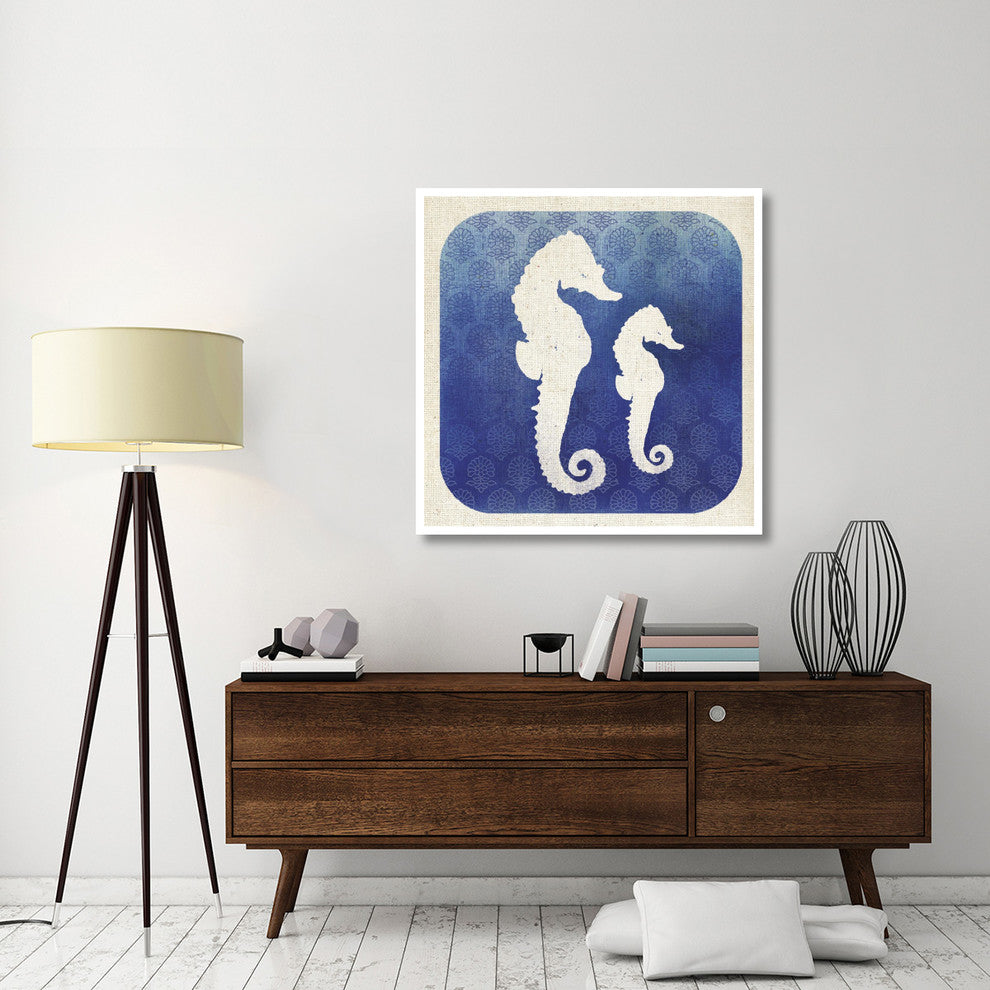 "Watermark Seahorse" Digital Paper Print by Studio Mousseau, 42"x42"
