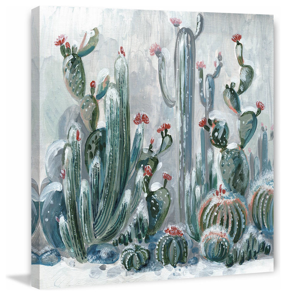 "Cactus Garden II" Painting Print on Wrapped Canvas, 32"x32"