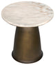 Aiden Side Table, Aged Brass