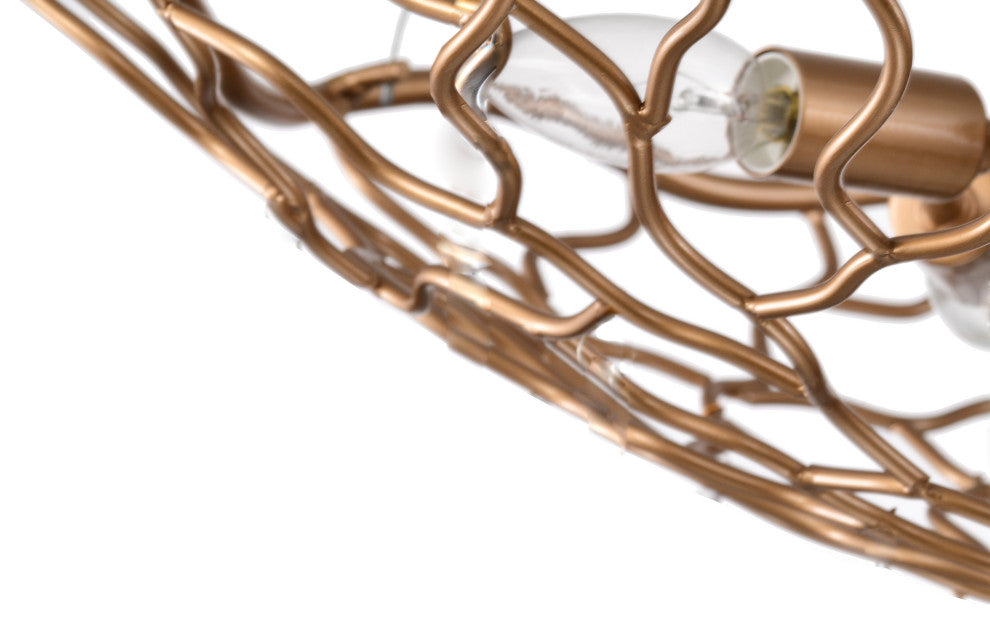 Sophia 6-Light Chandelier Shiny Bronze