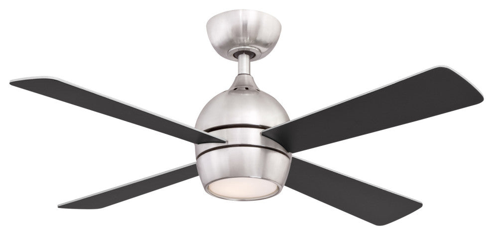 Fanimation FP7644 Kwad 44" 4 Blade Indoor LED Ceiling Fan - Brushed Nickel