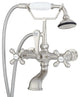Classic Telephone Bathroom Wall Mounted Faucet, Brushed Nickel